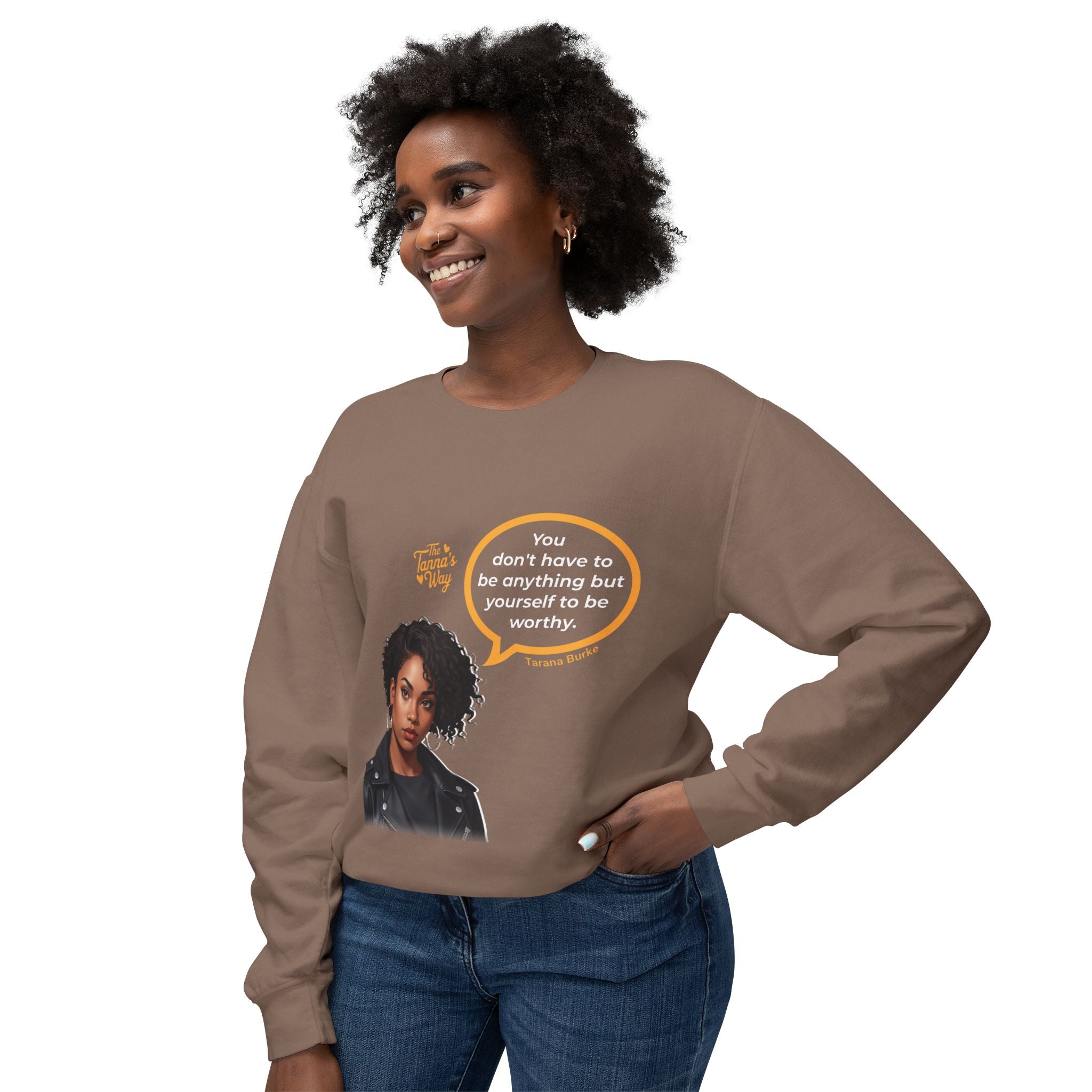 Tarana Burke | Unisex Lightweight Crewneck Sweatshirt